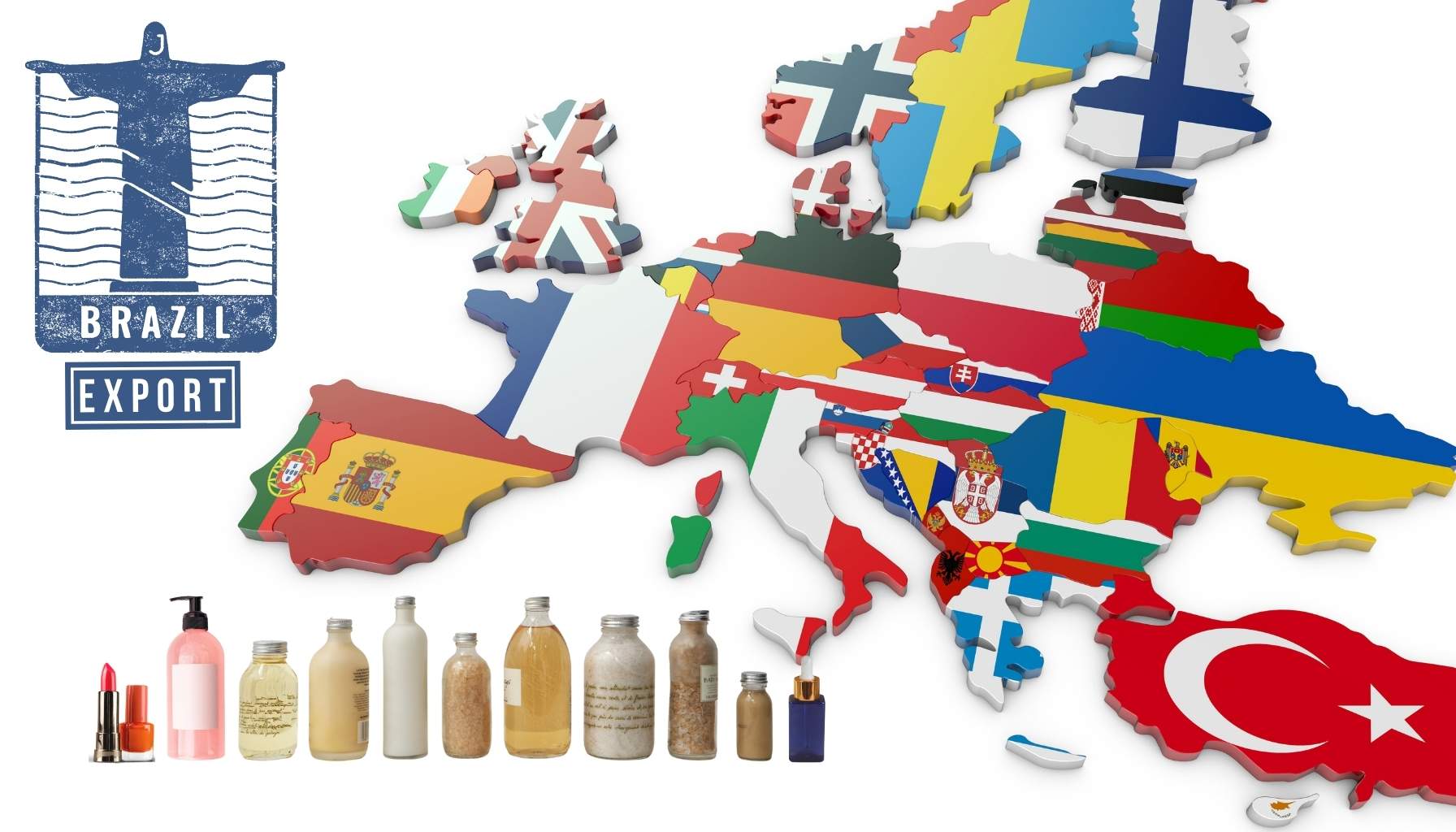 Sua marca está pronta para a Europa Veja se exportar cosméticos faz sentido para o seu negócio.